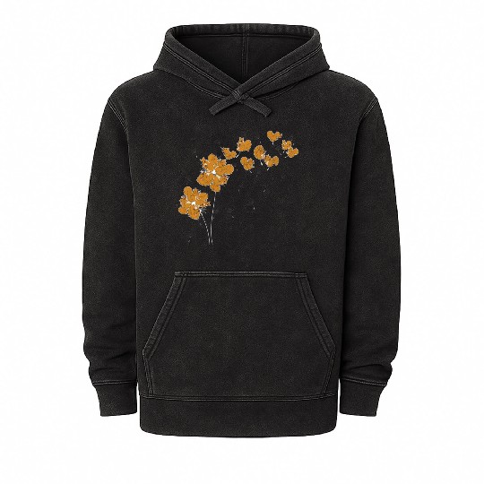 Funny Nature Forest Animal Dandelion Squirrel Mineral Wash Hoodies