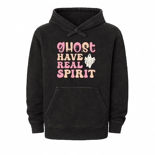 Ghost Have Real Spirit Mineral Wash Hoodies