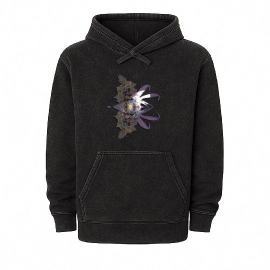 Purple Weed Mineral Wash Hoodies
