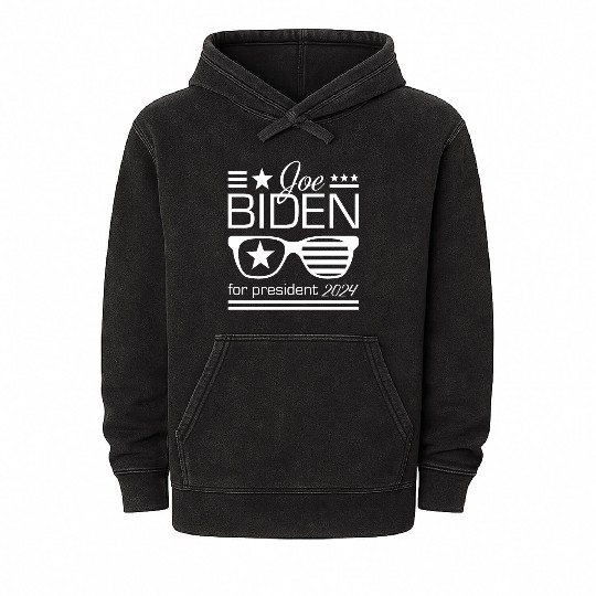 Joe Biden For President 2024 Mineral Wash Hoodies