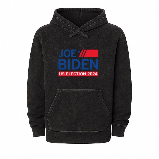 Joe Biden US Election 2024 Mineral Wash Hoodies