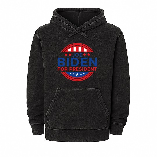 Joe Biden For President Mineral Wash Hoodies