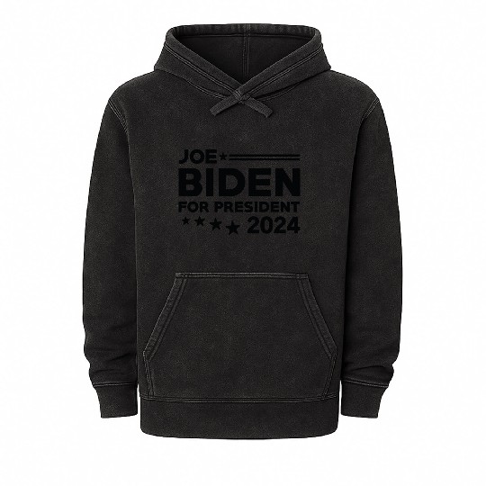 Joe Biden For President 2024 Mineral Wash Hoodies