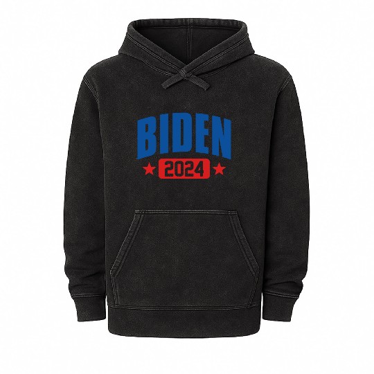 Joe Biden 2024 Mineral Wash Hoodies