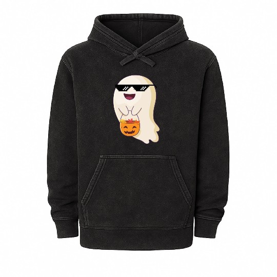 trick or treat thug life Mineral Wash Hoodies