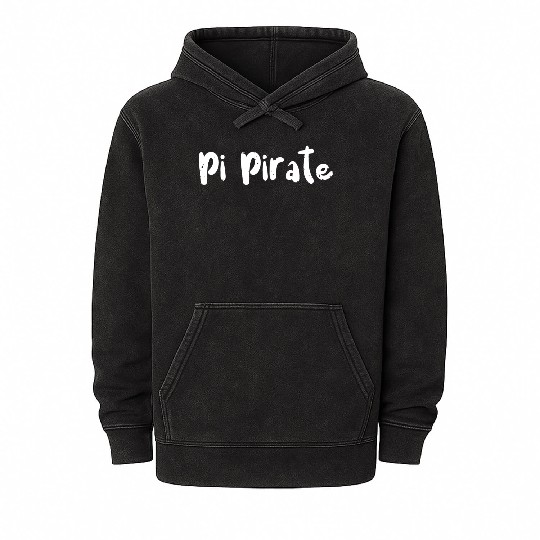 Pi Pirate - Math Mineral Wash Hoodies