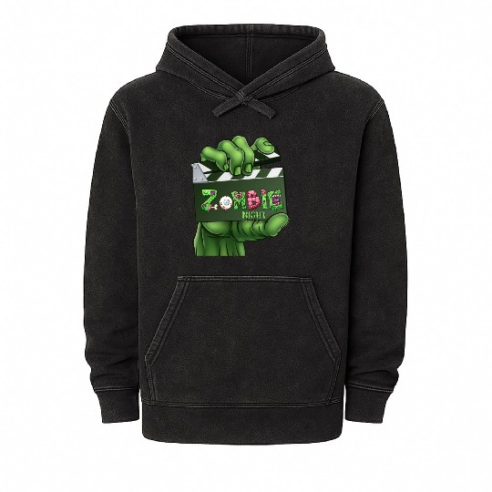 the end of time it's zombies night Mineral Wash Hoodies