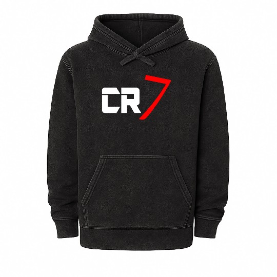cr7 cristiano white Mineral Wash Hoodies