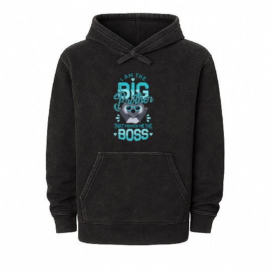 I'm the big brother 2023 pregnancy anouncement boy Mineral Wash Hoodies