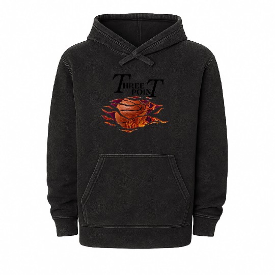 tree point 3 Mineral Wash Hoodies