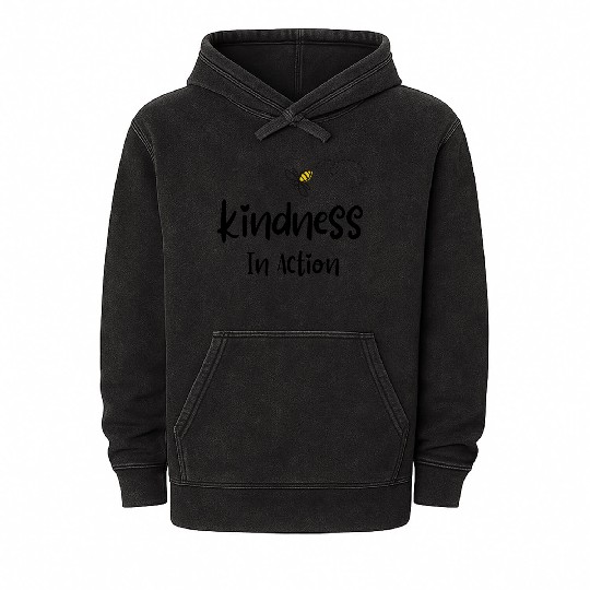 Kindness in action Mineral Wash Hoodies