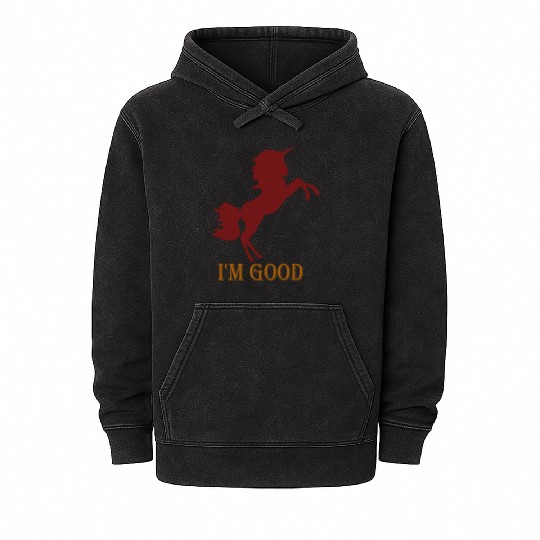 I'm fine Mineral Wash Hoodies