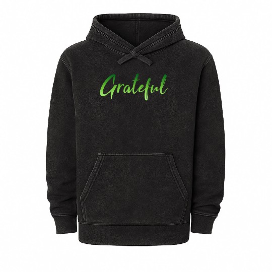 Grateful - Green FINAL 1 Mineral Wash Hoodies
