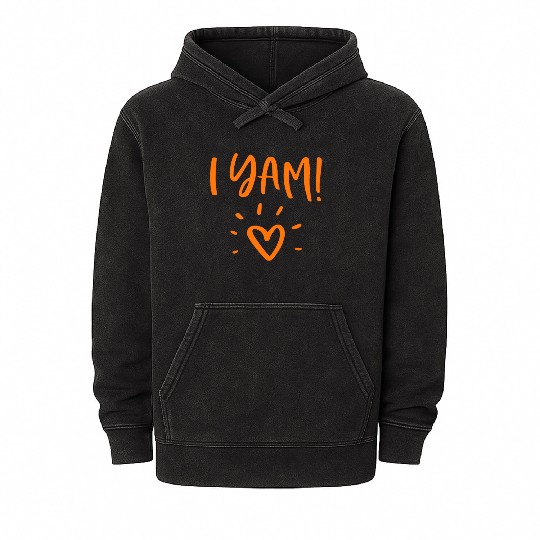 She's My Sweet Potato I Yam Set Couples Mineral Wash Hoodies