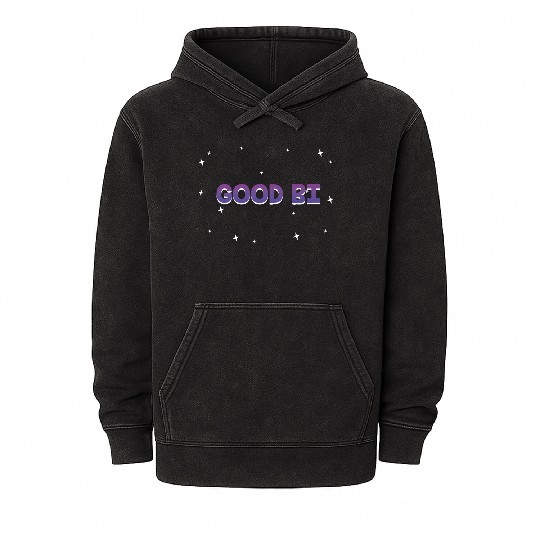 Good Bi Bisexual Pride Month Bi Pride LGBT Mineral Wash Hoodies