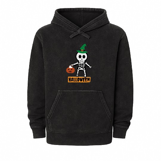 Halloween boy Mineral Wash Hoodies