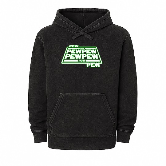 Pew Pew Pew Mineral Wash Hoodies