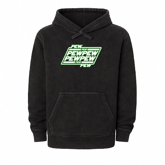 Pew Pew Pew Mineral Wash Hoodies