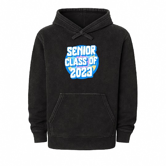 Graduation Mineral Wash Hoodies, Senior Class Of 2023 Gift End