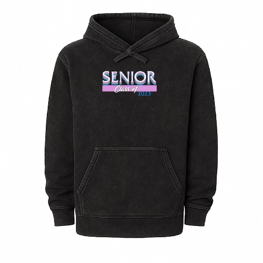 Graduation Mineral Wash Hoodies, Senior Class Of 2023 Gift End