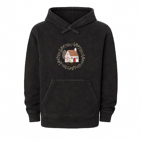 Merry Christmas | Home For The Holidays | Xmas Mineral Wash Hoodies