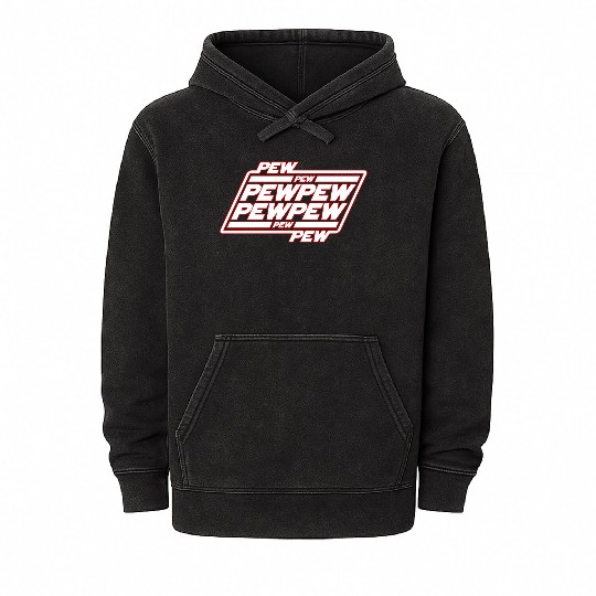 Pew Pew Pew Mineral Wash Hoodies