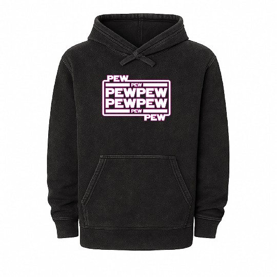 Pew Pew Pew Mineral Wash Hoodies