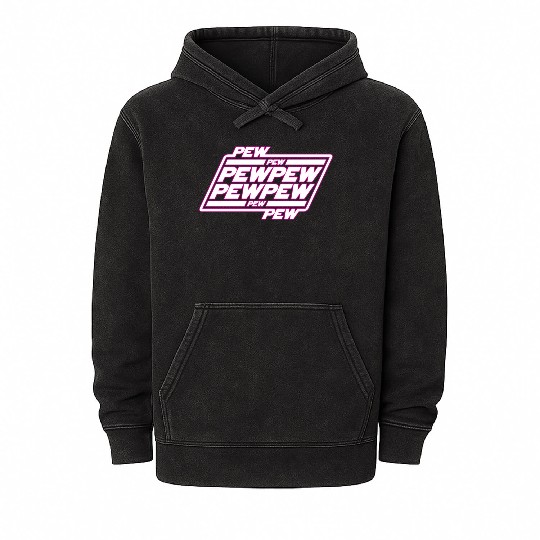 Pew Pew Pew Mineral Wash Hoodies
