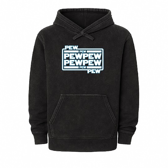 Pew Pew Pew Mineral Wash Hoodies