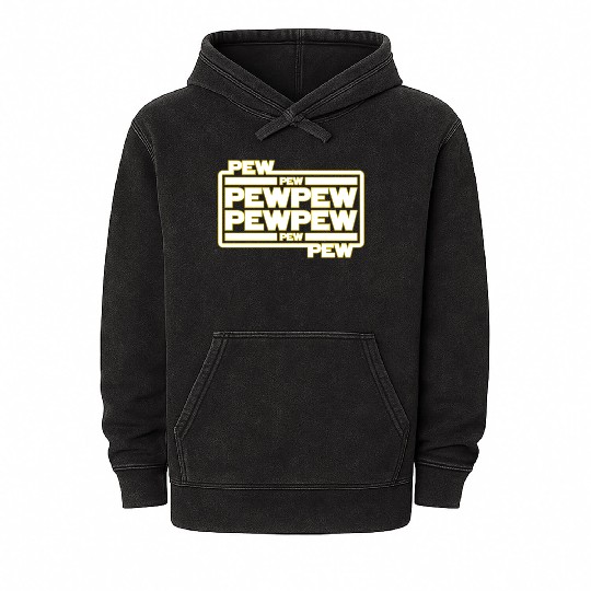 Pew Pew Pew Mineral Wash Hoodies