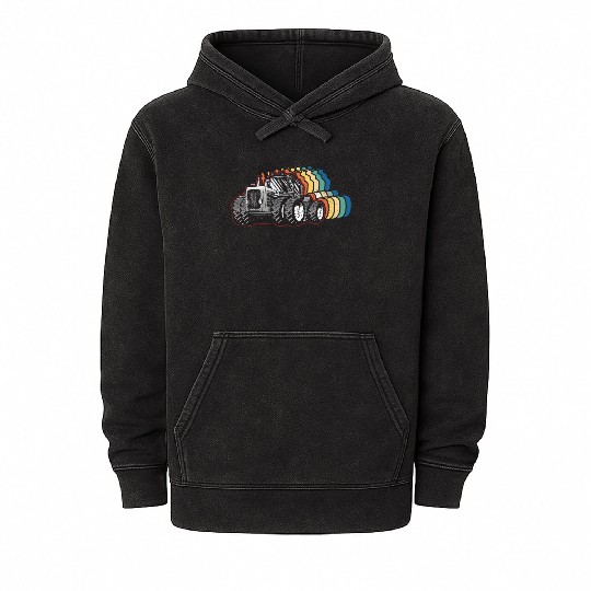 Farming Farmer Retro Vintage Mineral Wash Hoodies
