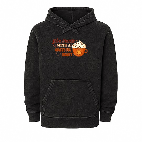 Thanksgiving Break, Happy Thanksgiving Day in 2023 Mineral Wash Hoodies