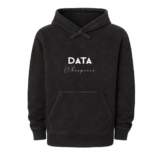 Data Whisperer Data Analyst Engineer Software Mineral Wash Hoodies