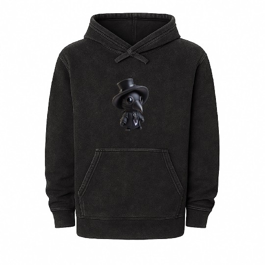 Plague Doctor Killer Mineral Wash Hoodies