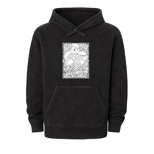 Vintage Lord Panda Poet Fantasy Matching Husband Mineral Wash Hoodies