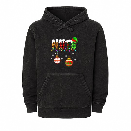Funny Chest Nuts Couples Christmas Chestnuts Xmas Mineral Wash Hoodies