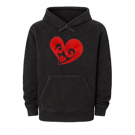 LOVE, LOVE, LOVE. Hearts and Love. Mineral Wash Hoodies