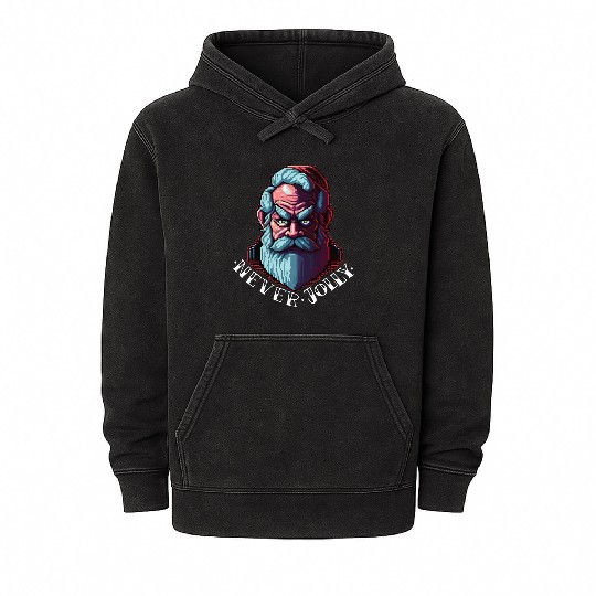 Grumpy Santa Mineral Wash Hoodies