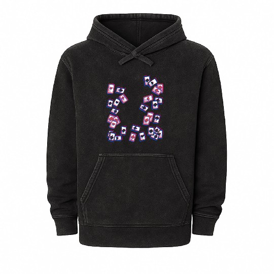 Playing card card game board game Mineral Wash Hoodies