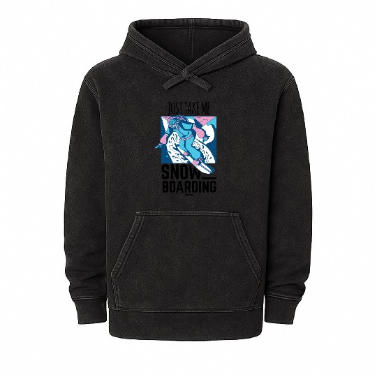Snowboarding Mineral Wash Hoodies
