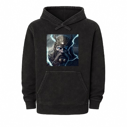 Portrait of Thor Mineral Wash Hoodies