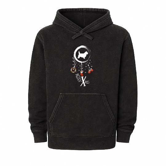 dog dreamcatcher Christmas Norwich Terrier Mineral Wash Hoodies