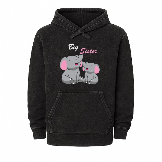 Elephants - Big Sister Mineral Wash Hoodies
