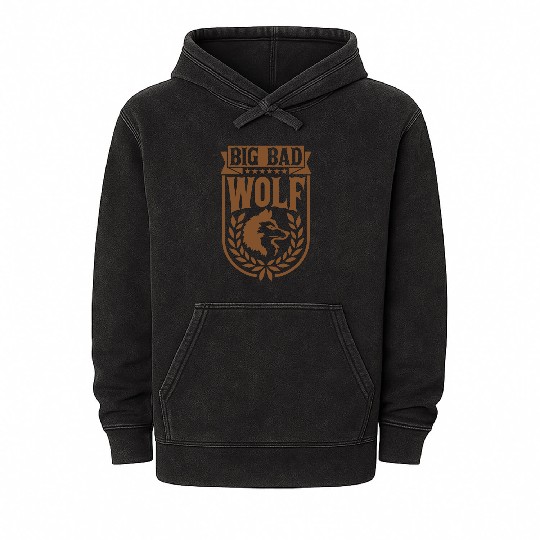 big bad wolf quote Mineral Wash Hoodies