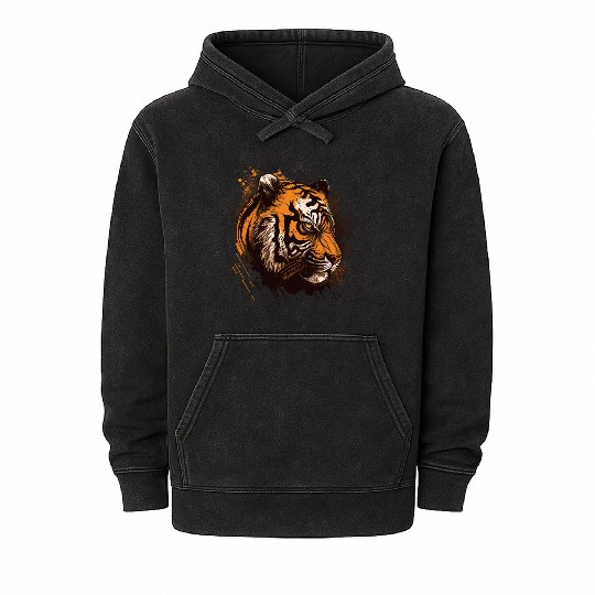 Scary Tiger Mineral Wash Hoodies