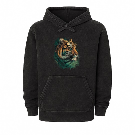 Green Tiger Mineral Wash Hoodies