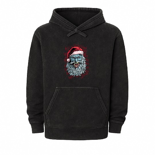 bad santa Mineral Wash Hoodies