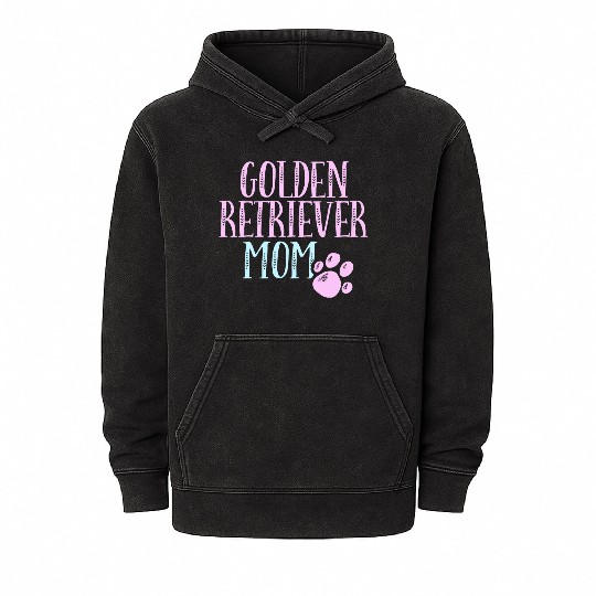 Golden Retriever Mama Dog Lover Mom Owner Cute Wom Mineral Wash Hoodies