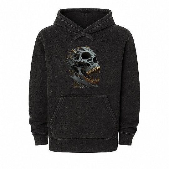 Skull Bling Mineral Wash Hoodies