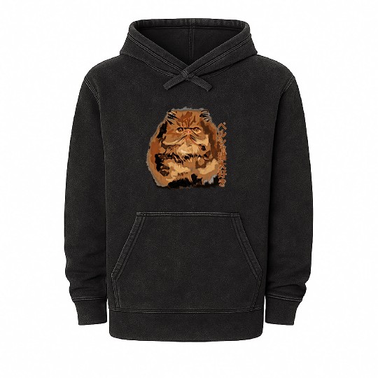 I Love persian cat Mineral Wash Hoodies